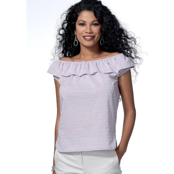 See & Sew B6440 Off-The-Shoulder Top Sewing Pattern Misses Sizes 8-20 - Picture 4 of 4